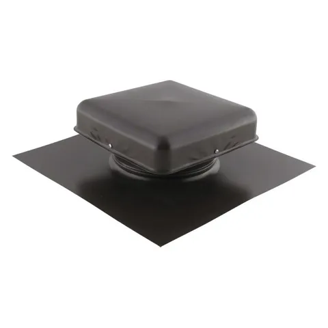 Galvanized Static Rooftop Vent, 38 Sq. In. NFA, 17 × 17 in Flange