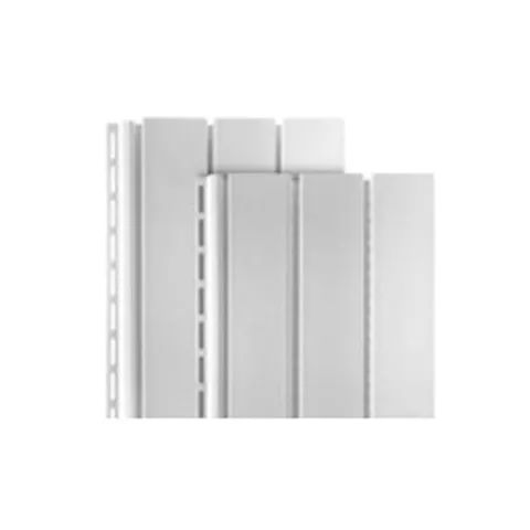 Designer Vinyl Soffit T3 White 10 in × 12 ft Hidden
