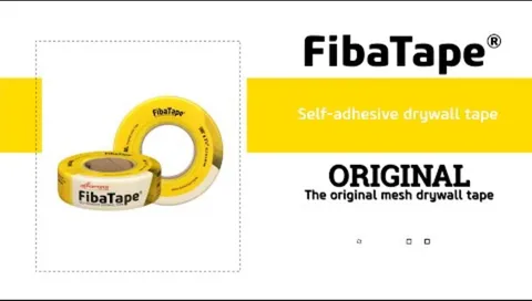 FibaTape Original Drywall Joint Tape Yellow 4 in × 150 ft