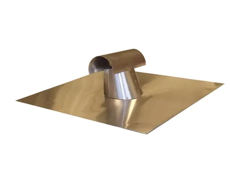 Aluminum T-Top Roof Exhaust Vent, 4" to 10" Mill Finish