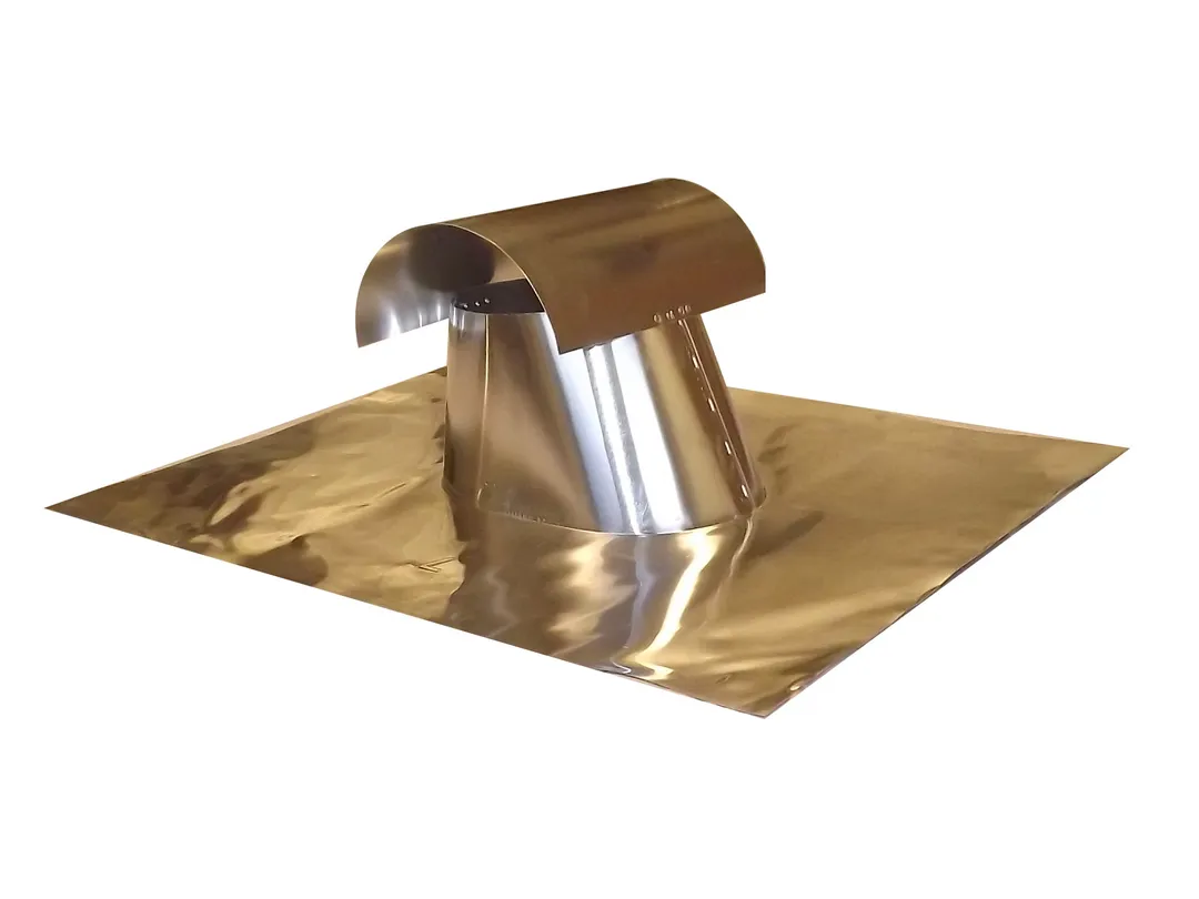 Verde Aluminum T-Top Roof Exhaust Vent, 4" to 10" Mill Finish, photo 2 of 2