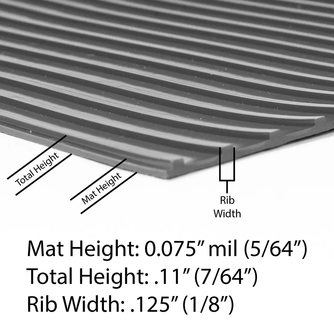 G-Floor Rib 10 ft. x 24 ft. Midnight Black Vinyl Garage Flooring Cover and Protector, photo 4 of 5