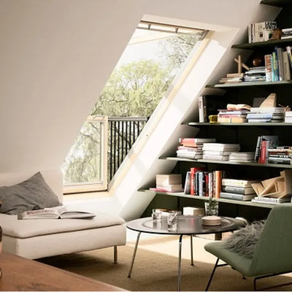 VELUX Cabrio Balcony Roof Window, in a room, photo 5 of 8