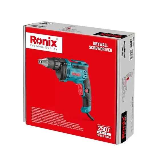 Ronix 2507 Electric Dry Wall Screwdriver 450W 220-240V 50-60Hz Power Screw Driver Drilling House Hold Electric Machine, photo 6 of 6