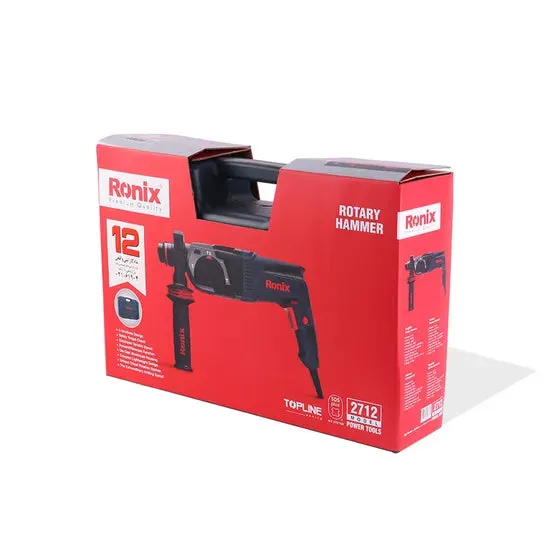 Ronix 2712 Hammer Drill for Concrete Tile Wall Stones Cement and Metal 26mm Rotary Hammer 720W Rotary Hammer Drill, photo 2 of 6