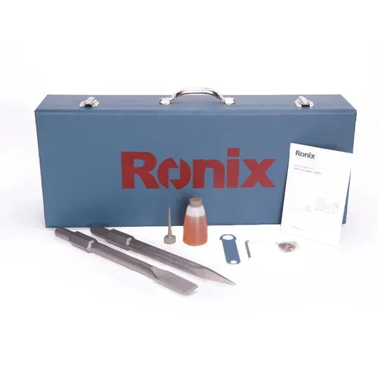 Ronix 2814L Electric Rotary Hammer Drill Is Equipped with 1600W Motor That Delivers Powerful Impact Energy Demolition Hammer, photo 4 of 6