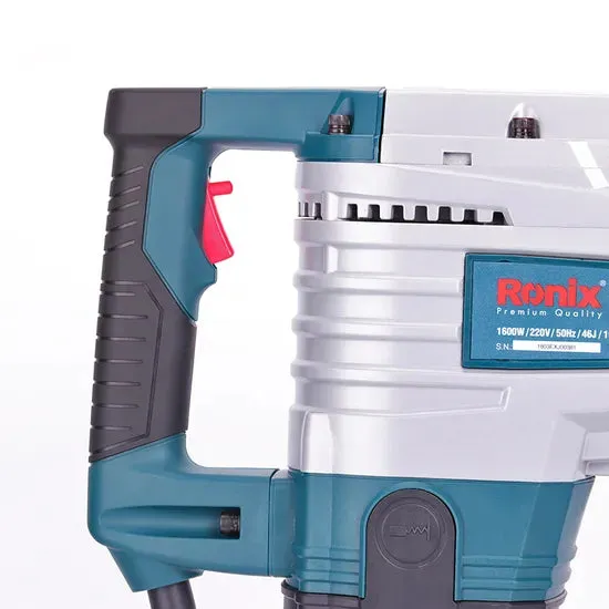 Ronix 2816L 1600W Industrial Motor with 46j Impact Energy Designed to Complete Concrete Metalworking Demolition Hammers, photo 3 of 6