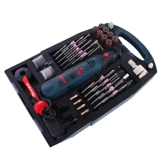 Ronix 3420 Rotary Tool Kit with 122 Accessories Flex Shaft 6 Variable Speed 5000 to 18000 Rpm Cordless Rotary Tool Kit, photo 3 of 6