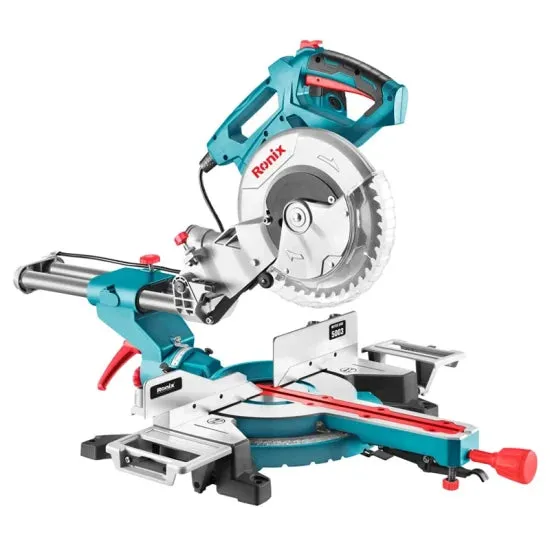 Ronix 5003 Mitre Saw 1800W 255mm for Woodworking Tool and Aluminium Cutting Dual Bevel with Sliding Rail Miter Saw, photo 6 of 6