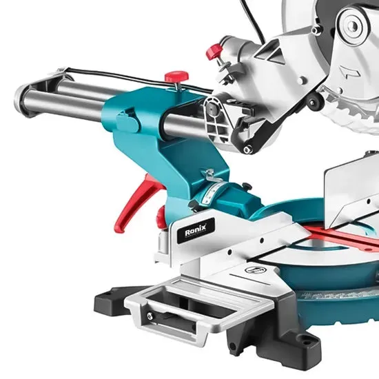 Ronix 5003 Mitre Saw 1800W 255mm for Woodworking Tool and Aluminium Cutting Dual Bevel with Sliding Rail Miter Saw, photo 4 of 6