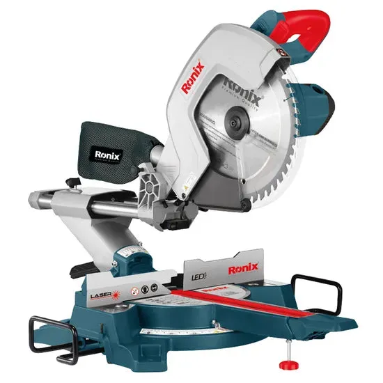 Ronix 5404 Wood Saw Woodworks Cutting 5000rpm Corded 300mm Double Bevel Sliding Compound Miter Saw, photo 5 of 6