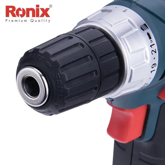 Ronix 8012 Cordless Drill Set Brushless Power Drill Kit with Fast Charger Keyless Chuck and Variable Speed Home Repairing Tool, photo 5 of 6