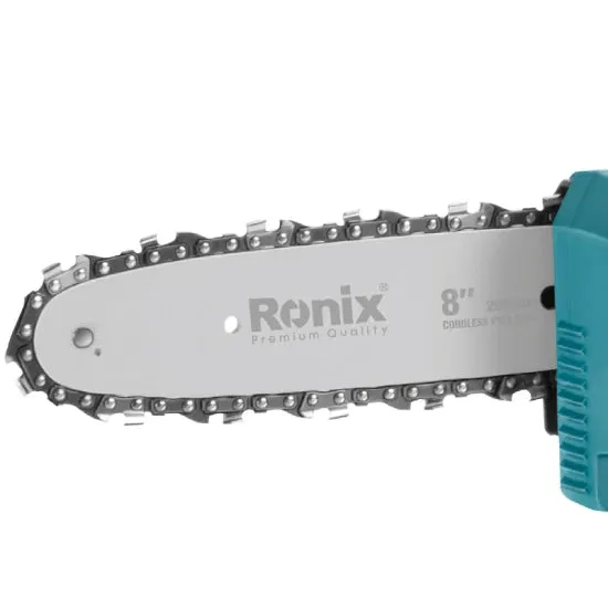 RONIX Ronix 8602 8" Chain Saw Lithium Chainsaw Battery Operated Cordless Electric Pole Saw Tree Trimmer Portable Steel High Branch Saw Telescopic Saw Pruning, photo 3 of 6