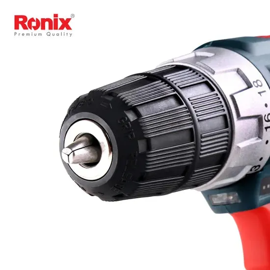Ronix 8612c Cordless Drill Power Set with 1.5ah Li-ion Battery Brushless Drill 10mm Cordless Driver Drill, photo 2 of 6