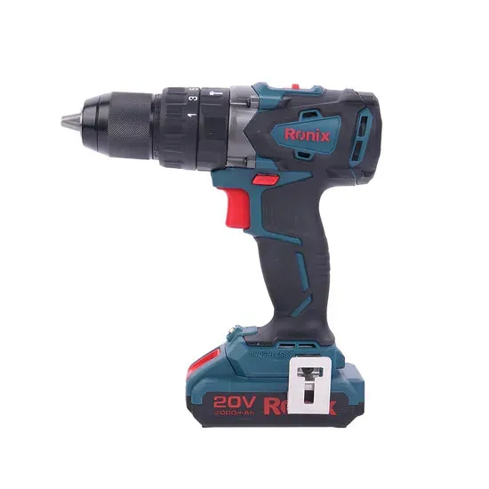 Ronix 8905K 20V Hammer Drill Impact Driver Cordless Power Tool Combo Kit with 2 Batteries Charger Brushless Hammer Drill Kit, photo 6 of 6