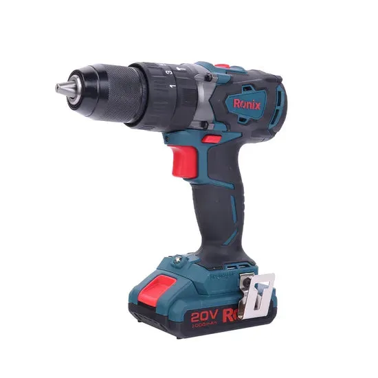Ronix 8905K 20V Hammer Drill Impact Driver Cordless Power Tool Combo Kit with 2 Batteries Charger Brushless Hammer Drill Kit, photo 4 of 6