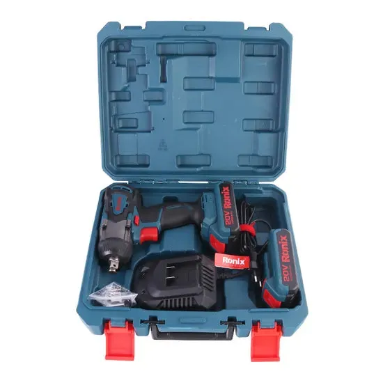 Ronix 8907/8907K Model Electric Mini Impact Wrench Kit 20V Lithium Cordless Brushless Power Tools 350n. M Impact Wrench, photo 2 of 6