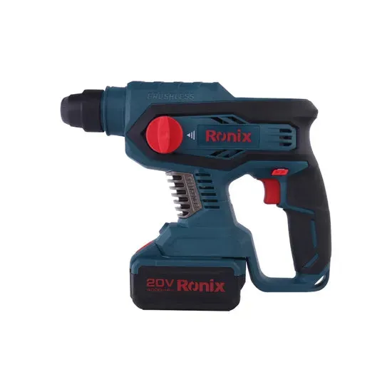 Ronix 8910 Battery Power 1400rpm Brushless Rotary Hammer 20V SDS Plus Brushless Cordless Rotary Hammer 22mm Rotary Hammer Drill, photo 2 of 6