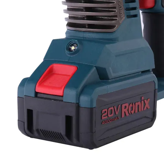 Ronix 8910 Battery Power 1400rpm Brushless Rotary Hammer 20V SDS Plus Brushless Cordless Rotary Hammer 22mm Rotary Hammer Drill, photo 3 of 6