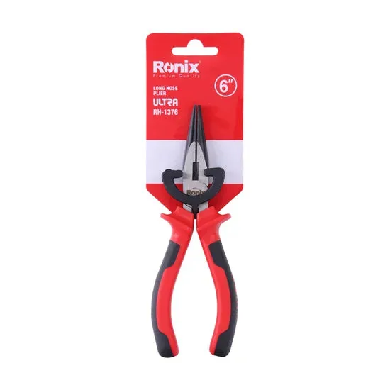 Ronix High Quality Model Rh-1376 Hand Tools 6 Inch Cr-V Alloy Steel Stiffened Tongs Mouth Cutting Pliers Long Nose Pliers, photo 5 of 6