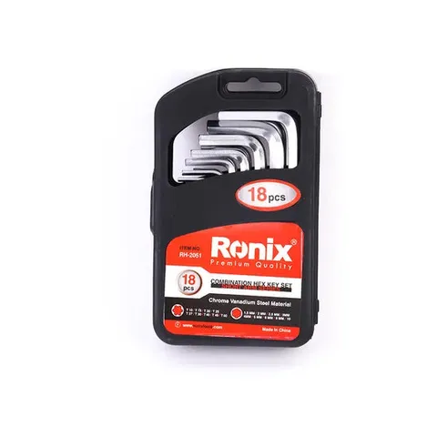 High Quality Model Rh-2051 18PCS Cr-V Hex & Key Set