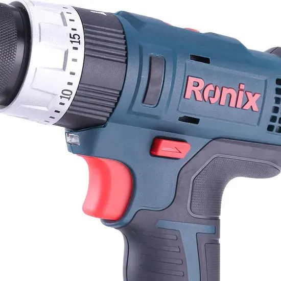 Ronix Hot-Selling Waterproof Model 8618 12V 1.5ah Li-ion Cordless Impact Drill Driver, photo 2 of 6