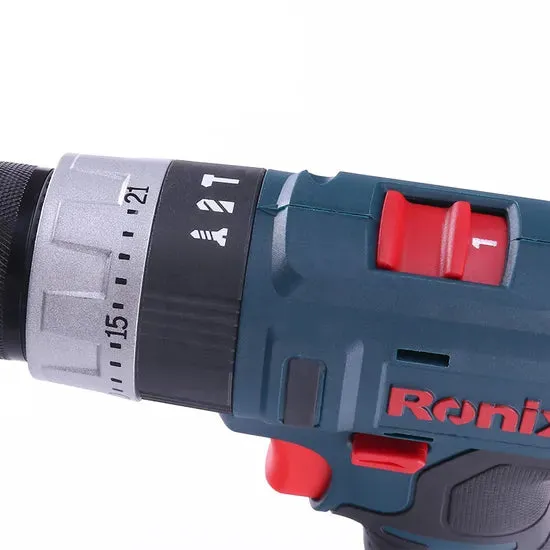 Ronix Hot-Selling Waterproof Model 8618 12V 1.5ah Li-ion Cordless Impact Drill Driver, photo 3 of 6