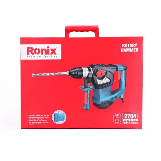 Ronix Model 2704 Industrial Rotary Hammer Drill Electric Power Hammer Crusher Machine, photo 6 of 6