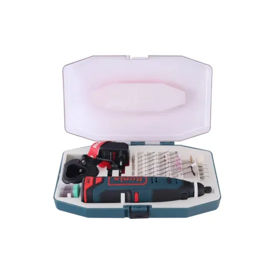 Ronix Model 8102K Free Spare Parts Tool Accessory Plastic Box 12V Cordless 3.2mm Mini Grinder Machine Kit Cordless Rotary, photo 2 of 6