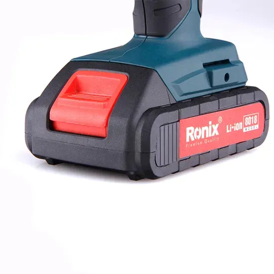 Ronix Power Tool Model 8018 18V Lithium Battery Portable Power Hammer Drill Cordless Screwdriver Drill, photo 4 of 6