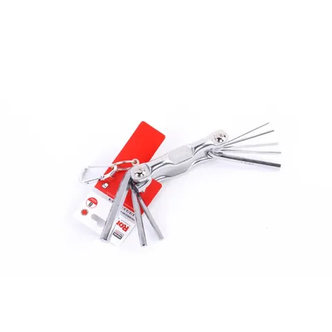 Rh-2040 6PCS Folding Hex Key Set with Key Chain