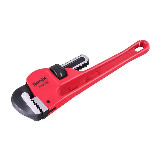 Ronix Rh-2550 Pipe Wrench 8" Heavy Duty Aluminum Steel Straight Telescopic Pipe Stainless Steel Adjustable Wrench, photo 3 of 6