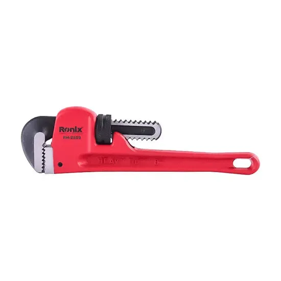 Ronix Rh-2550 Pipe Wrench 8" Heavy Duty Aluminum Steel Straight Telescopic Pipe Stainless Steel Adjustable Wrench, photo 4 of 6
