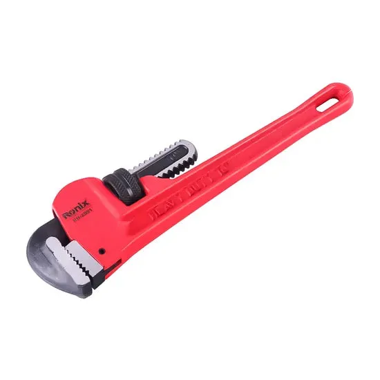 Ronix Rh-2551 Pipe Wrench 10" Heavy Duty Aluminum Steel Straight Telescopic Pipe Stainless Steel Adjustable Wrench, photo 3 of 6
