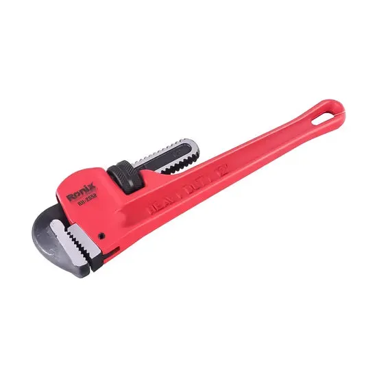 Ronix Rh-2552 Pipe Wrench 12" Heavy Duty Aluminum Steel Straight Telescopic Pipe Stainless Steel Adjustable Wrench, photo 3 of 6