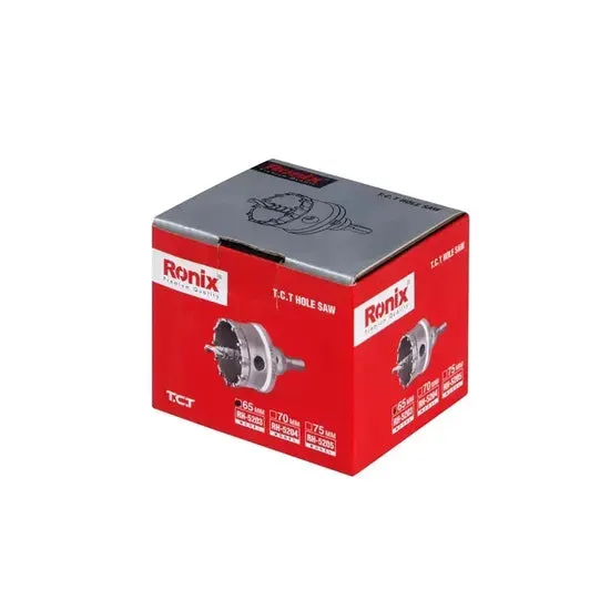 Ronix Rh-5203 Tct Hole Saw 65mm Tct Carbide Hole Saw Drill Bit High Quality Carbide Tipped Metal Cutting Tct Hole Saw Cutter, photo 6 of 6