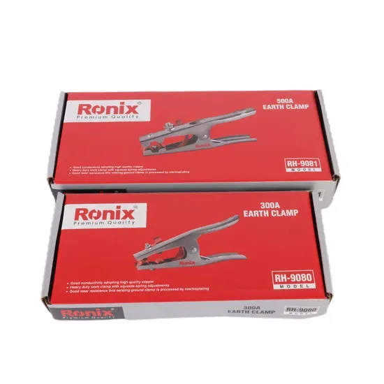 Ronix Rh-9080/9081 Earth Clamp 300/500A American Model Style Welding Brass Body Earth Clamp Ground Clamp, photo 6 of 6