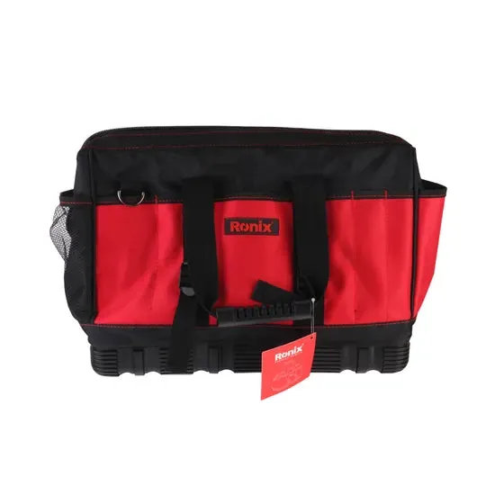 Ronix Rh-9141 Tool Bag with 14 Compartments 16 Inch Heavy Duty Waterproof Gate Mouth Large Compartment Electrician Tool Bag Waist Tool Belt Bag, photo 4 of 6