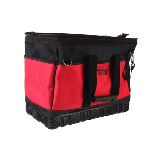Ronix Rh-9141 Tool Bag with 14 Compartments 16 Inch Heavy Duty Waterproof Gate Mouth Large Compartment Electrician Tool Bag Waist Tool Belt Bag, photo 5 of 6