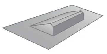 Galvanized Eyebrow Vent Shake Mill Finish