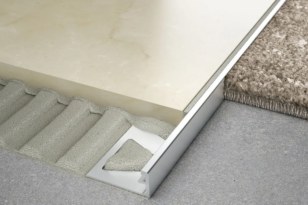 Schluter Systems SCHIENE 0.313-in W x 98.5-in L Brushed Stainless Steel L-Angle Tile Edge Trim, photo 4 of 8