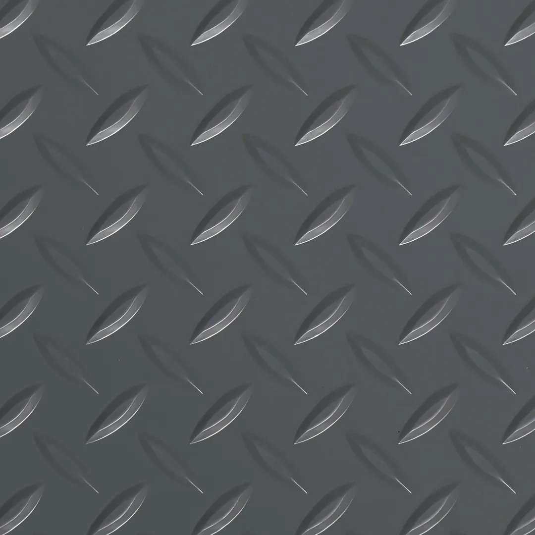 G-Floor Diamond Tread 8.5 ft. x 24 ft. Midnight Black Roll-Out Vinyl Garage Flooring Cover and Protector, photo 2 of 8