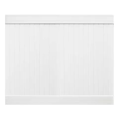 Wexford 6 × 8 ft White Vinyl Privacy Fence Panel