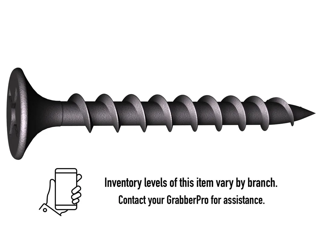 Grabber Bugle Head Coarse Thread Wallboard Screw, Gray, #6 to #8, Box, photo 6 of 6