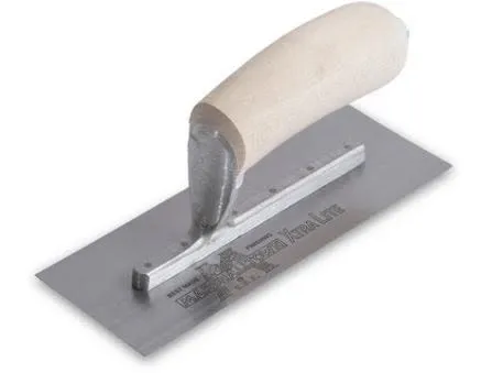 8 × 3 in Midget Trowel with Curved Wood Handle