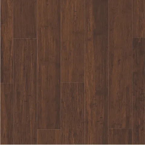 Natural Floors by USFloors Prefinished Brushed Spice Bamboo Handscraped Engineered Hardwood Flooring