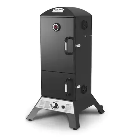 Smoke Vertical Propane Gas Smoker in Black