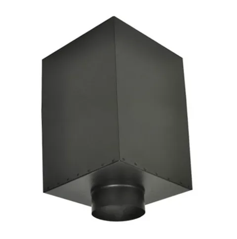 8-Inch Ceiling Support Box - Black Finish (Square)