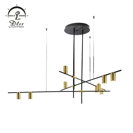 DLSS Lighting Simple Design Living Room Artistic Style Chandelier Lamp Pendant Lighting, in a room, photo 5 of 6