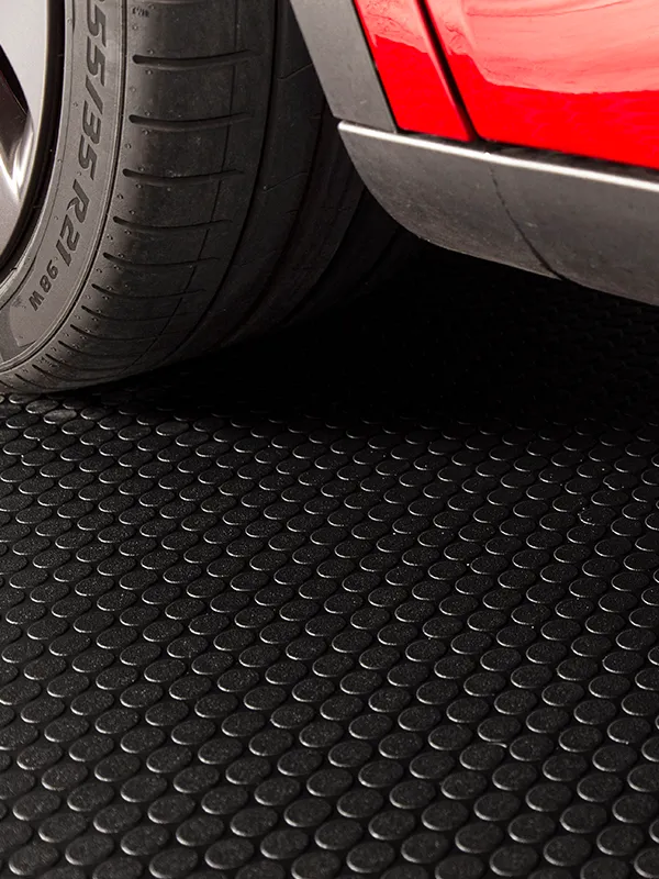 G-Floor Small Coin 5 ft. x 10 ft. Slate Grey Commercial Grade Vinyl Garage Flooring Cover and Protector, photo 3 of 7